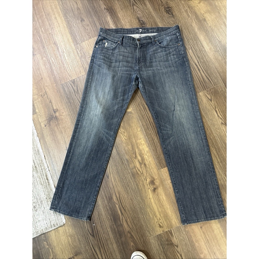 7 For All Mankind Jeans Mens 38x34 Blue Relaxed Made USA